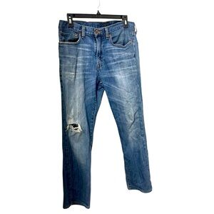 ❤️Lucky Brand Men's Distressed Blue Jeans. Size 33x30
